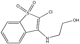 2-[[(2-Chlorobenzo[b]thiophene 1,1-dioxide)-3-yl]amino]ethanol Struktur