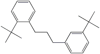 1-(2-tert-Butylphenyl)-3-(3-tert-butylphenyl)propane Struktur