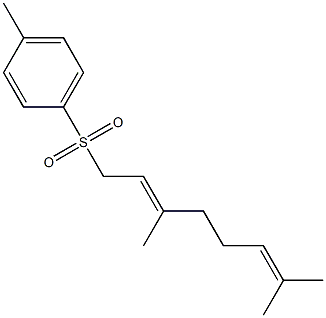 1-Tosyl-3,7-dimethyl-2,6-octadiene Struktur