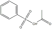 Acetyl(phenylsulfonyl)methanide Struktur