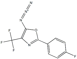 4-(Trifluoromethyl)-2-(4-fluorophenyl)-5-azidooxazole Struktur