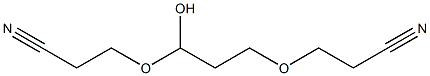 1,3-Bis(2-cyanoethoxy)-1-propanol Struktur