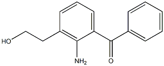 2-Amino-3-(2-hydroxyethyl)benzophenone Struktur