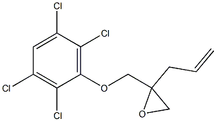 2,3,5,6-Tetrachlorophenyl 2-allylglycidyl ether Struktur