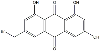 1,3,8-Trihydroxy-6-(bromomethyl)-anthracene-9,10-dione Struktur