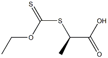 (+)-Dithiocarbonic acid O-ethyl S-[(R)-1-carboxyethyl] ester Struktur