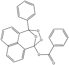 1,4-Epoxy-4-phenyl-1H,4H-naphtho[1,8-de][1,2]dioxepin-1-ol benzoate Struktur