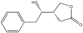 (S)-Dihydro-4-[(S)-1-hydroxy-2-phenylethyl]-2(3H)-furanone Struktur