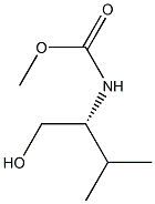 (+)-[(R)-1-Hydroxymethyl-2-methylpropyl]carbamic acid methyl ester Struktur