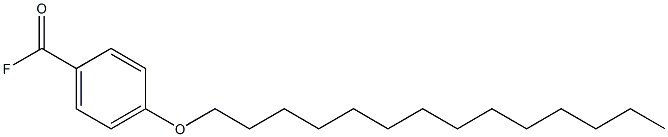 4-(Tetradecyloxy)benzoyl fluoride Struktur