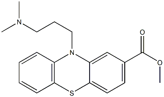 10-[3-(Dimethylamino)propyl]-10H-phenothiazine-2-carboxylic acid methyl ester Struktur