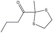 1-(2-Methyl-1,3-dithiolan-2-yl)-1-butanone Struktur