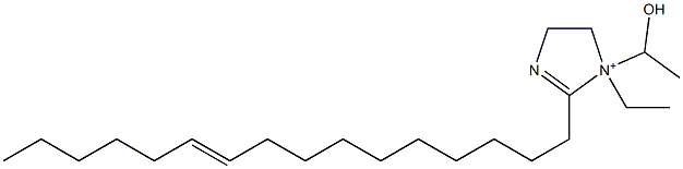 1-Ethyl-2-(10-hexadecenyl)-1-(1-hydroxyethyl)-2-imidazoline-1-ium Struktur