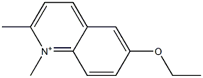 1,2-Dimethyl-6-ethoxyquinolinium Struktur