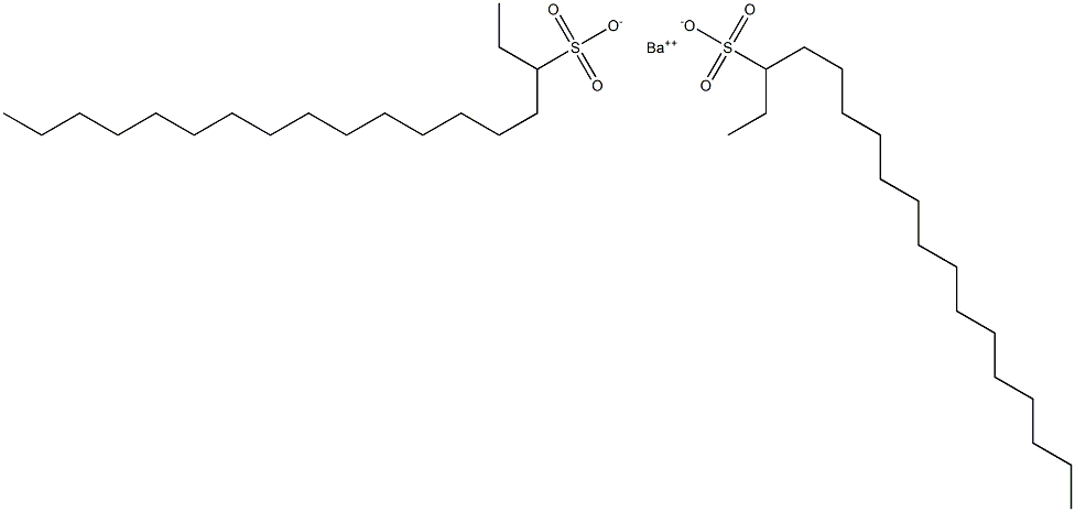 Bis(octadecane-3-sulfonic acid)barium salt Struktur