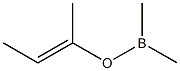 Dimethyl(1-methyl-1-propenyloxy)borane Struktur