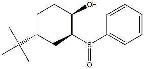 (1R,2S,4R)-4-(tert-Butyl)-2-phenylsulfinylcyclohexanol Struktur