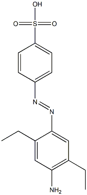 4-(4-Amino-2,5-diethylphenylazo)benzenesulfonic acid Struktur