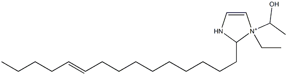 1-Ethyl-1-(1-hydroxyethyl)-2-(10-pentadecenyl)-4-imidazoline-1-ium Struktur