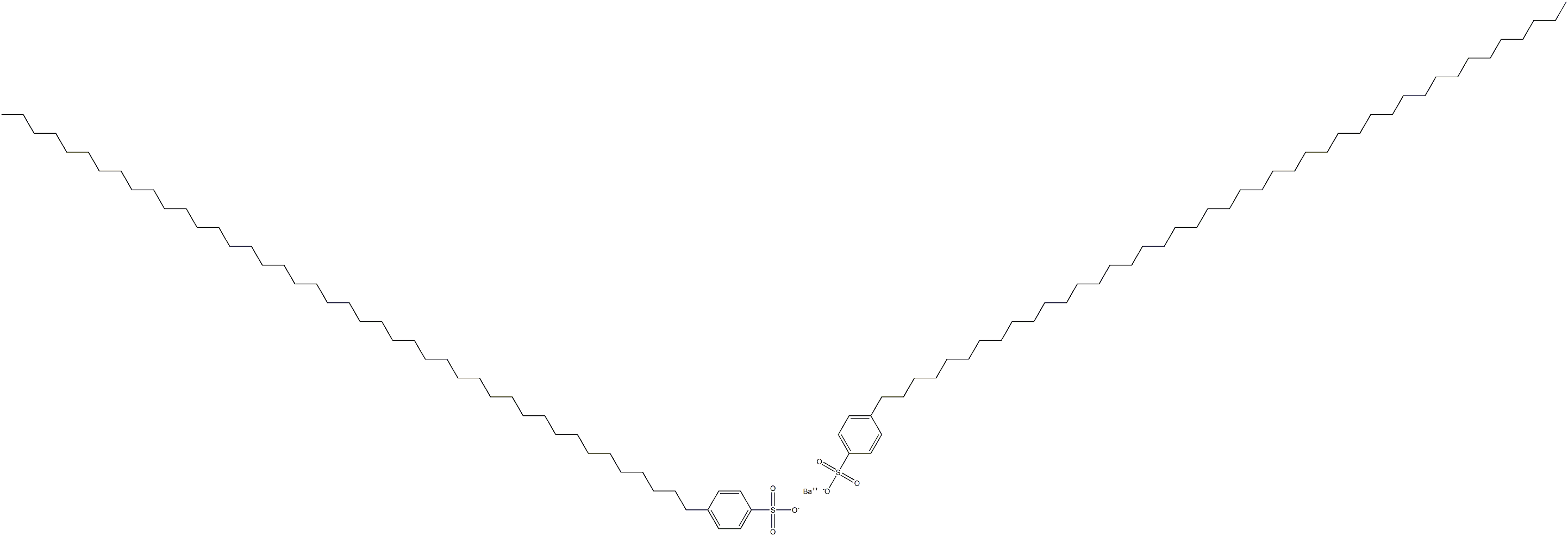 Bis[4-(tritetracontan-1-yl)benzenesulfonic acid]barium salt Struktur