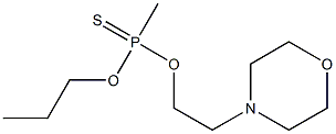 Methylphosphonothioic acid O-propyl O-(2-morpholinoethyl) ester Struktur