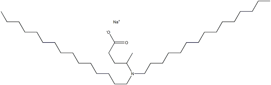 4-(Dipentadecylamino)valeric acid sodium salt Struktur