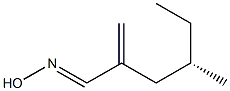 [S,(+)]-4-Methyl-2-methylenehexanaloxime Struktur