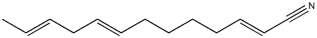 2,8,11-Tridecatrienenitrile Struktur