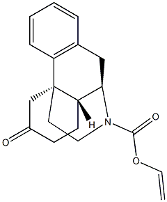 6-Oxomorphinan-17-carboxylic acid ethenyl ester Struktur