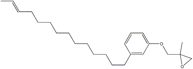 3-(12-Tetradecenyl)phenyl 2-methylglycidyl ether Struktur