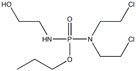 N,N-Bis(2-chloroethyl)-N'-(2-hydroxyethyl)diamidophosphoric acid propyl ester Struktur