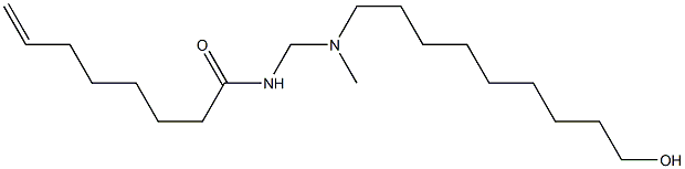 N-[[N-(9-Hydroxynonyl)-N-methylamino]methyl]-7-octenamide Struktur