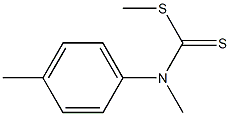 N-Methyl-N-(4-methylphenyl)dithiocarbamic acid methyl ester Struktur