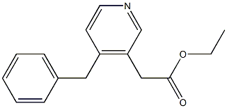 4-(Benzyl)pyridine-3-acetic acid ethyl ester Struktur