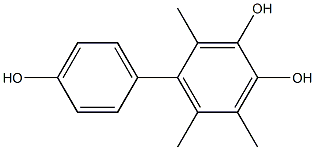 2,5,6-Trimethyl-1,1'-biphenyl-3,4,4'-triol Struktur