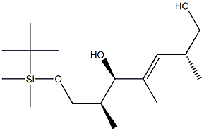 (2R,3E,5R,6S)-7-[[(tert-Butyl)dimethylsilyl]oxy]-2,4,6-trimethyl-3-heptene-1,5-diol Struktur