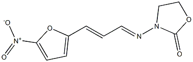 3-[3-(5-Nitro-2-furyl)allylideneamino]-2-oxazolidinone Struktur