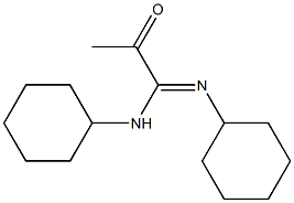 N1,N2-Dicyclohexyl-2-oxopropanamidine Struktur