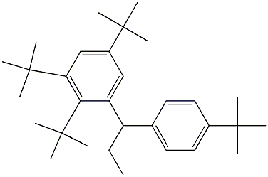 1-(2,3,5-Tri-tert-butylphenyl)-1-(4-tert-butylphenyl)propane Struktur