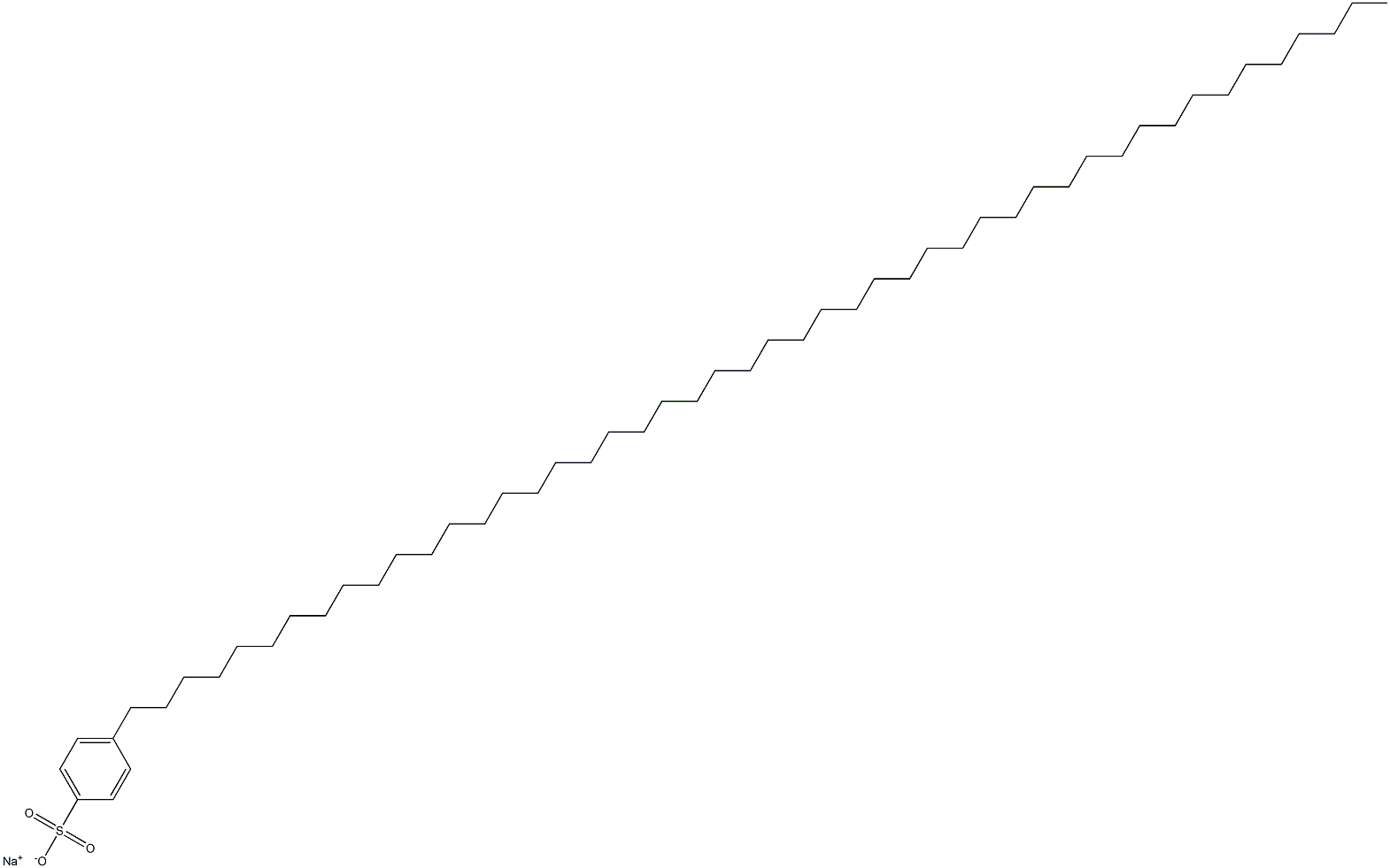 4-(Octatetracontan-1-yl)benzenesulfonic acid sodium salt Struktur