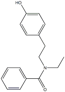 N-(4-Hydroxyphenethyl)-N-ethylbenzamide Struktur