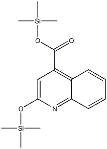 2-Trimethylsilyloxy-4-quinolinecarboxylic acid trimethylsilyl ester Struktur