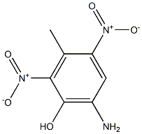 6-Amino-3-methyl-2,4-dinitrophenol Struktur