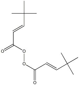 Bis[(E)-4,4-dimethyl-2-pentenoyl] peroxide Struktur