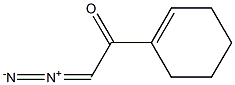 1-(Diazoacetyl)-1-cyclohexene Struktur