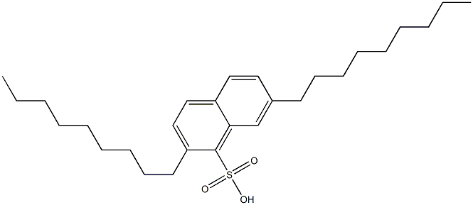 2,7-Dinonyl-1-naphthalenesulfonic acid Struktur