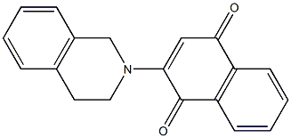 2-[(1,2,3,4-Tetrahydroisoquinolin)-2-yl]-1,4-naphthoquinone Struktur