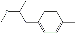 4-Methyl-1-(2-methoxypropyl)benzene Struktur