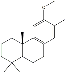 12-Methoxy-13-methylpodocarpa-8,11,13-triene Struktur