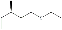 [R,(-)]-Ethyl 3-methylpentyl sulfide Struktur